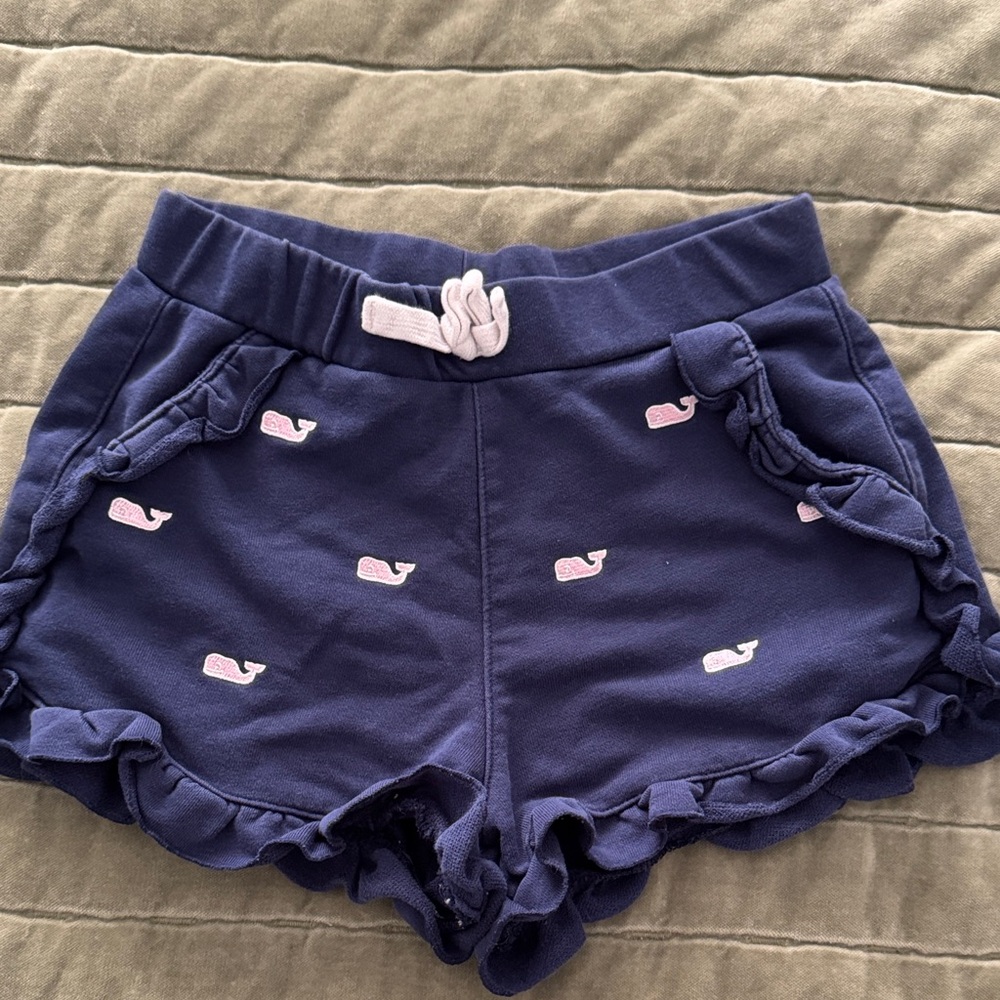 Vineyard Vines for Target Navy Shorts with Pink Whale Design